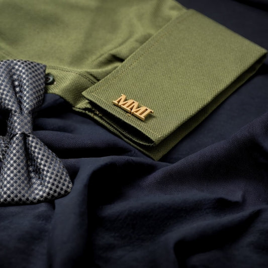 Triple Initial Cufflinks