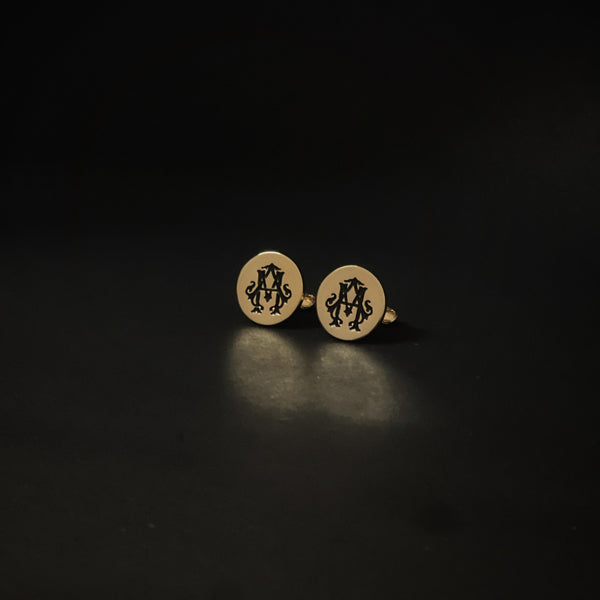 Own Design Monogram Engraved Cufflinks